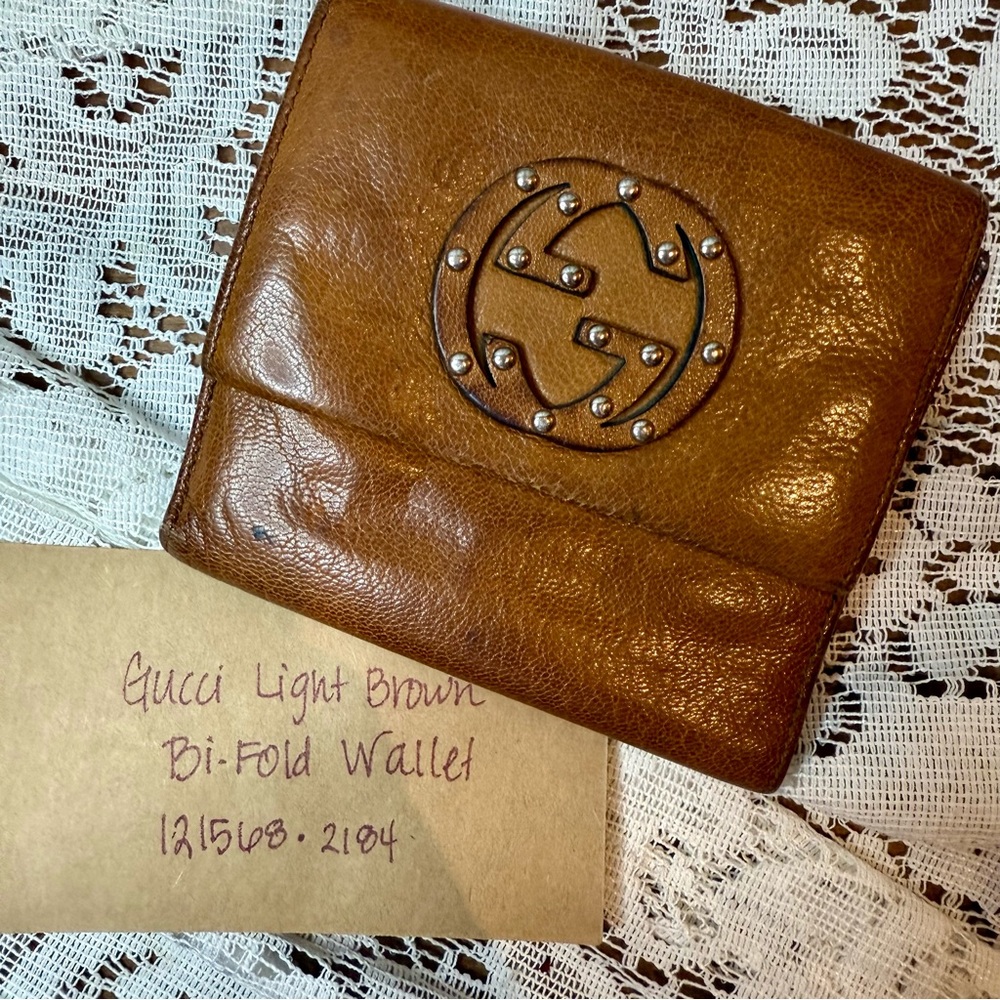 Gucci Brown Leather Wallet with GG Signature - Picture 2 of 9